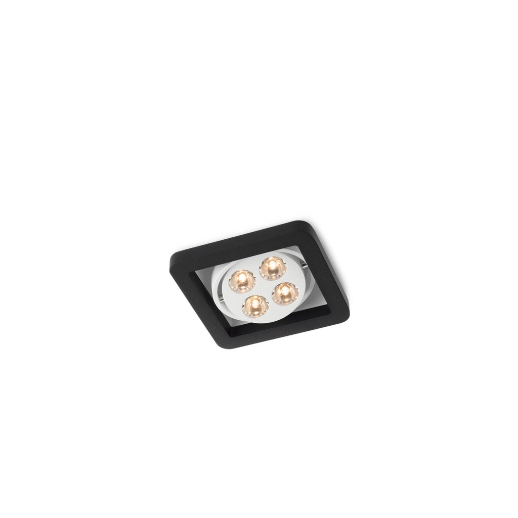 R51 in LED WHITE ring + WHITE frame + WHITE int. / WW - 10° / Driver excl. 456LM 2700K CRI93 IP40