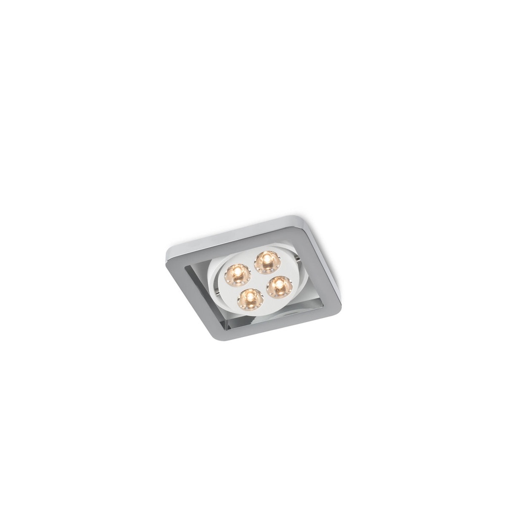 R51 in LED WHITE ring + BLACK frame + WHITE int. / WW - 10° / Driver excl. 456LM 2700K CRI93 IP40