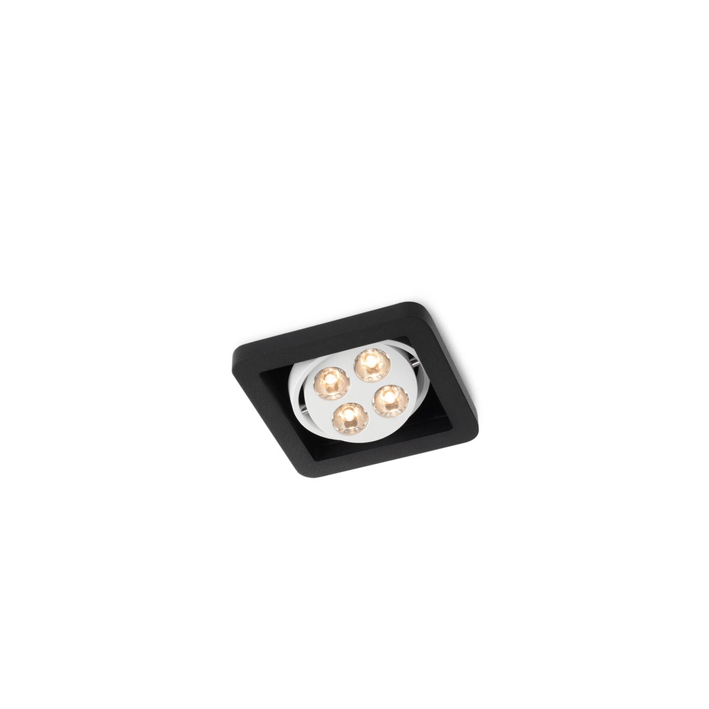 R51 in LED WHITE ring + WHITE frame + BLACK int. / WW - 25° / Driver excl. 456LM 2700K CRI93 IP40