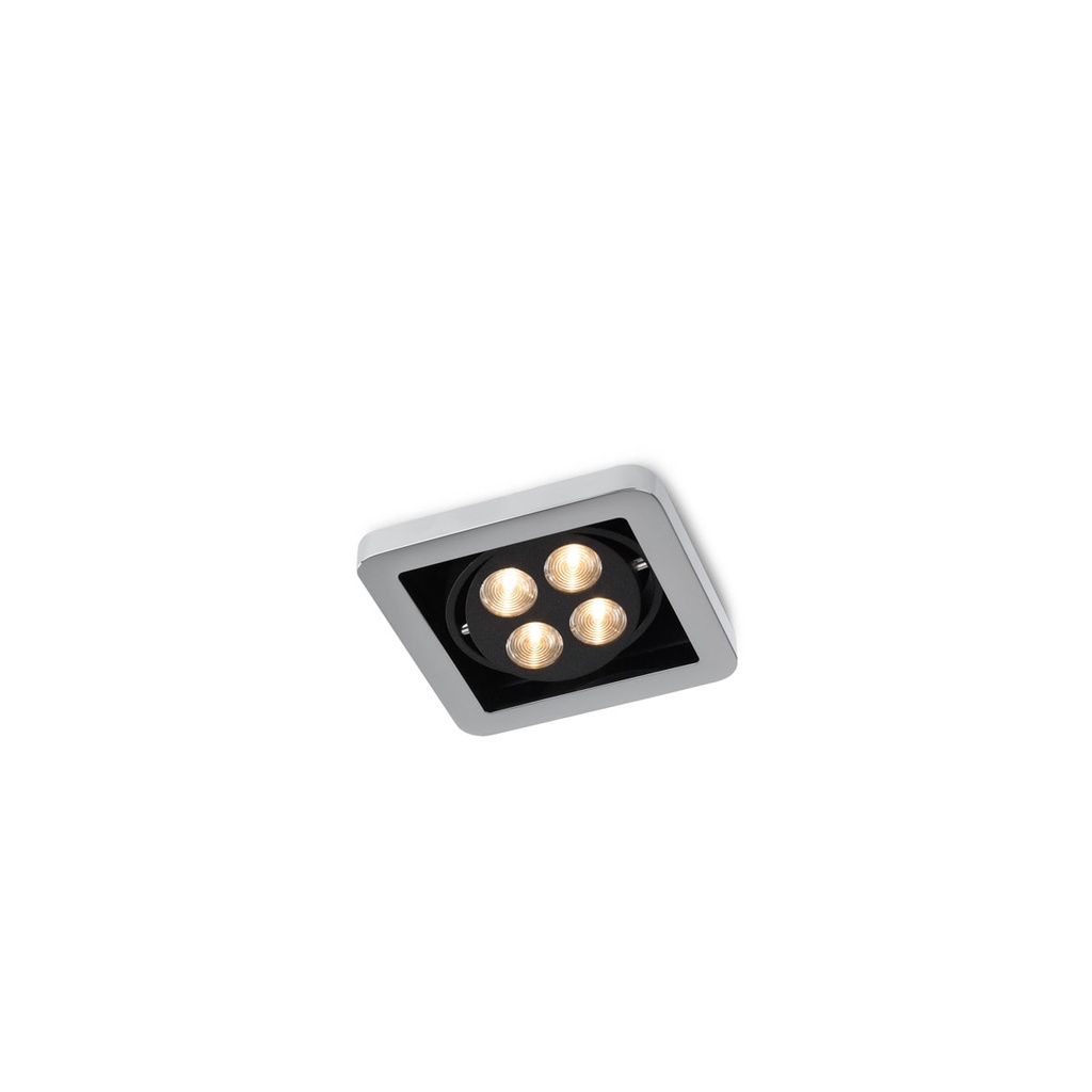 R51 in LED BLACK ring + BLACK frame + BLACK int. / WW - 40° / Driver excl. 456LM 2700K CRI93 IP40