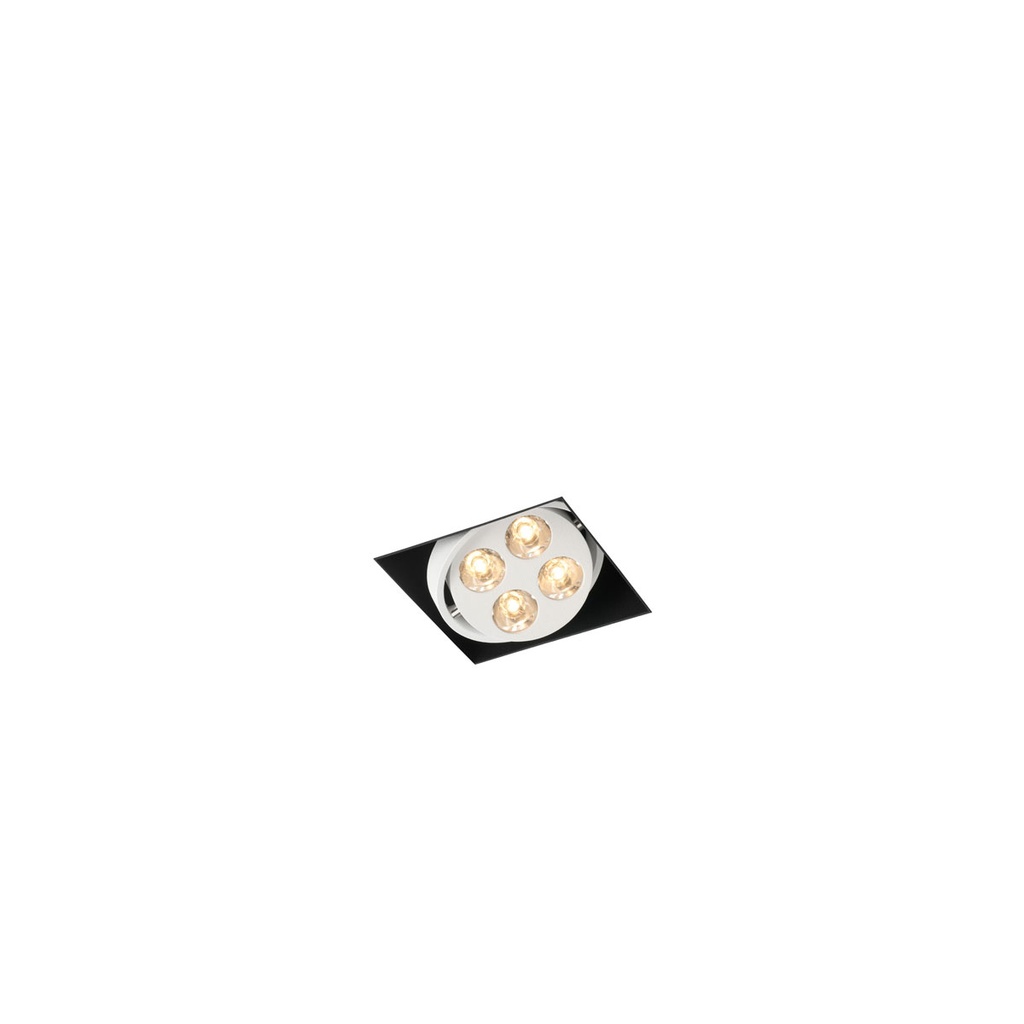 R51 in LED Rimless WHITE ring + WHITE int. / WW - 10° / Driver excl. 456LM 2700K CRI93 IP40