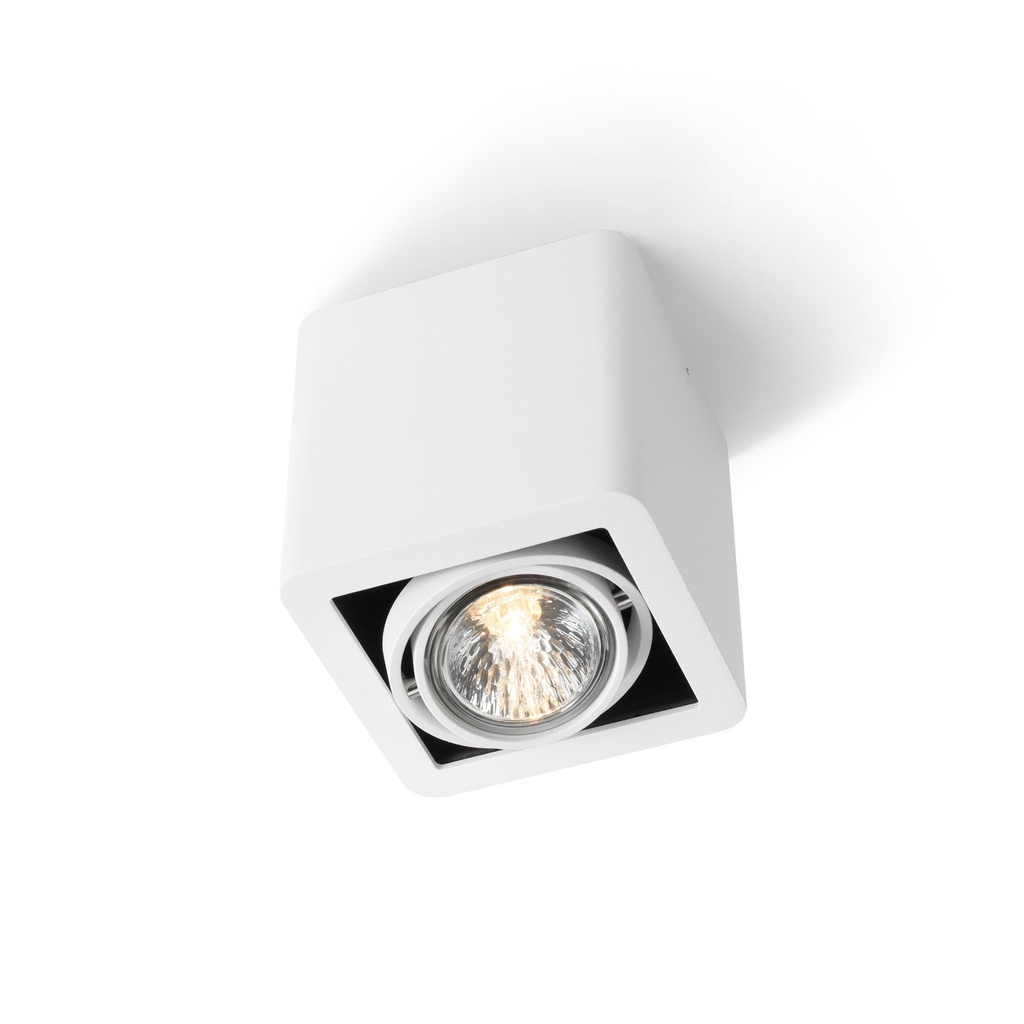 R51 up GU10 WHITE frame + WHITE int. + WHITE ring / Bulb excl.      IP20