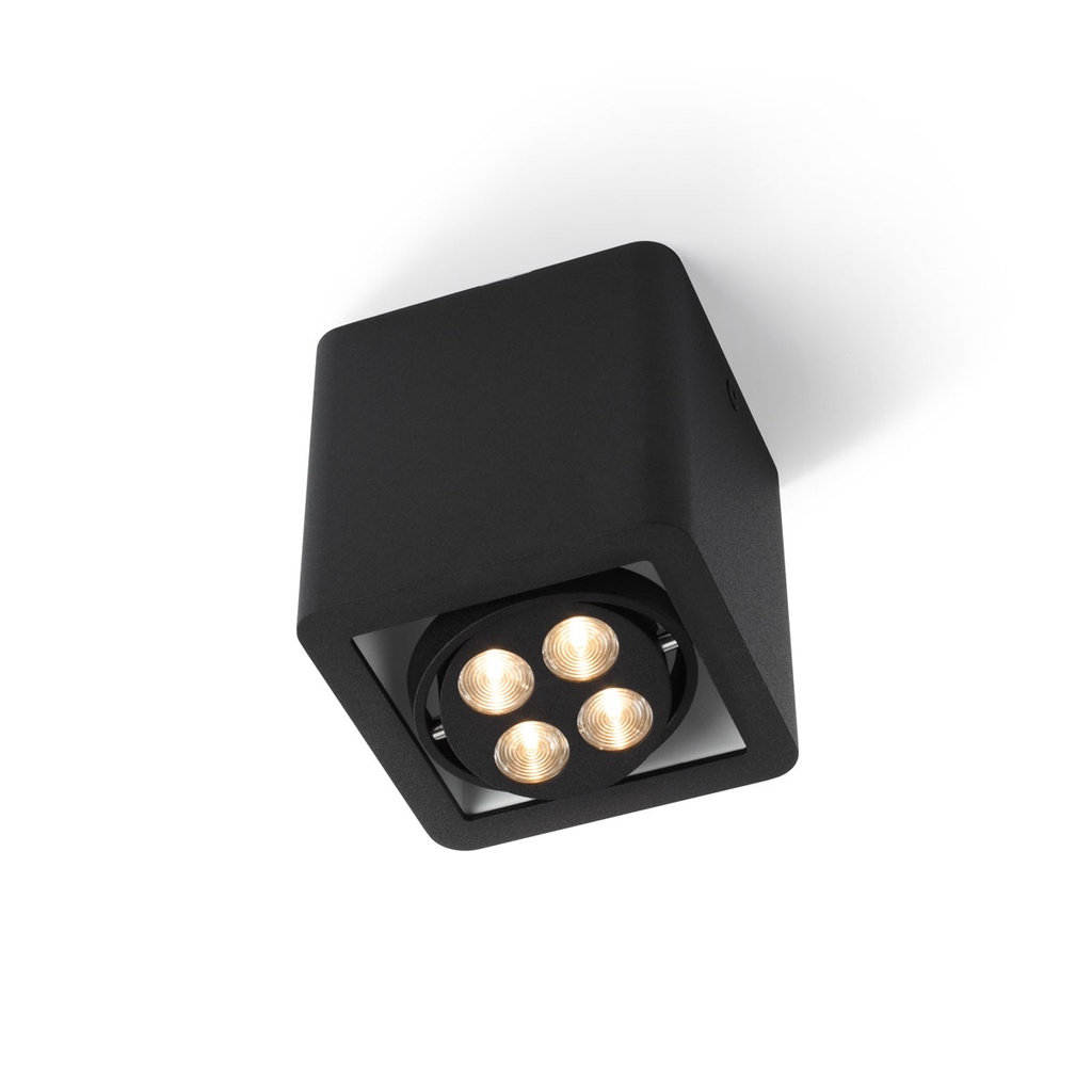 R51 up LED WHITE frame + WHITE int. + BLACK ring / WW - 25° / Driver incl. / dimmable (IGBT)456LM 2700K CRI93 IP40