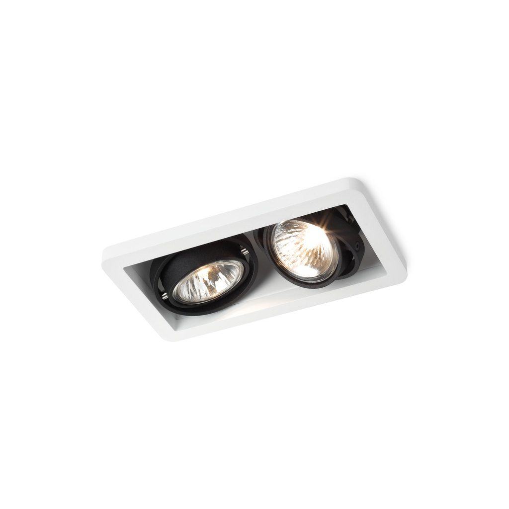 R51 up LED BLACK frame + BLACK int. + WHITE ring / WW - 10° / Driver incl. / dimmable (IGBT)      IP20