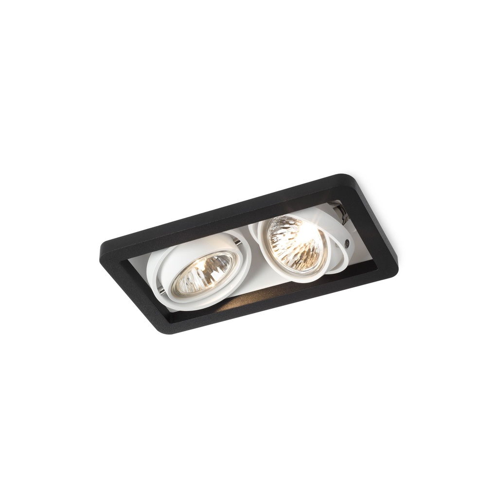 R51 up LED BLACK frame + BLACK int. + BLACK ring / WW - 25° / Driver incl. / dimmable (IGBT)      IP20