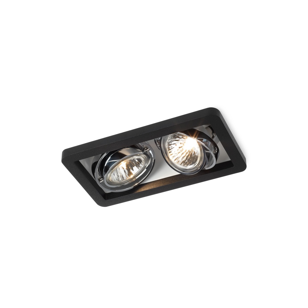 R51 up LED BLACK frame + BLACK int. + BLACK ring / WW - 40° / Driver incl. / dimmable (IGBT)      IP20