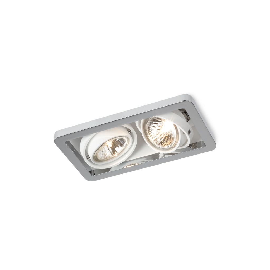 R52 in GU10 WHITE ring + WHITE frame + WHITE int. / Bulbs excl.      IP20