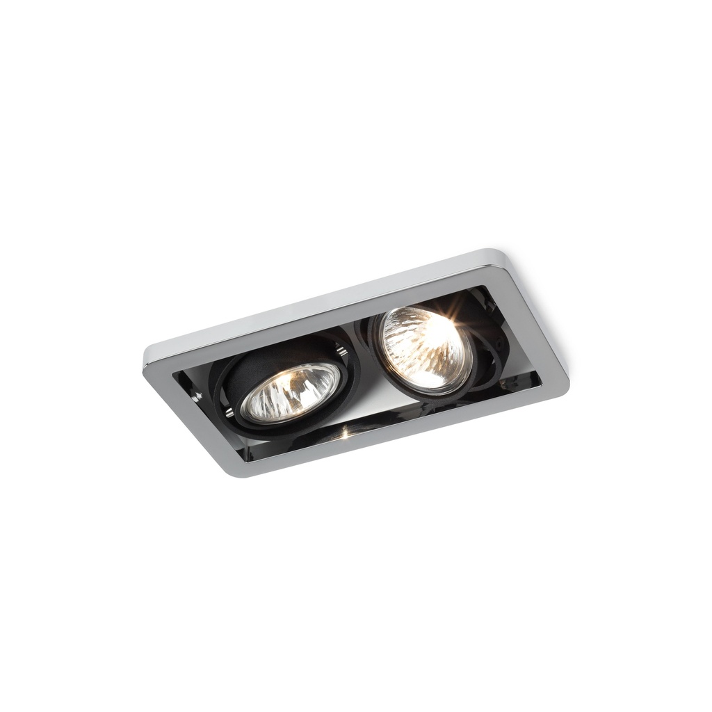 R52 in GU10 BLACK ring + WHITE frame + WHITE int. / Bulbs excl.      IP20