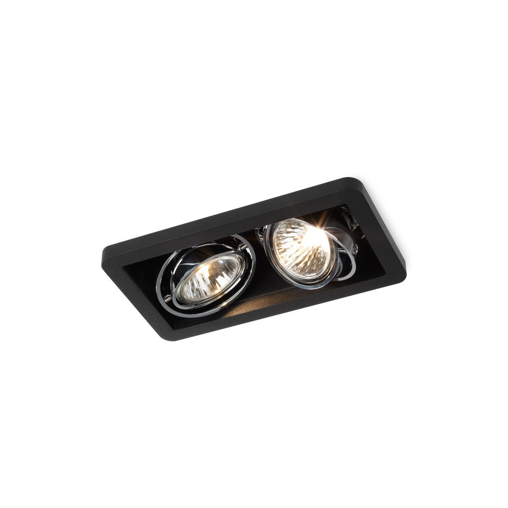R52 in GU10 CHROME ring + CHROME frame + WHITE int. / Bulbs excl.      IP20