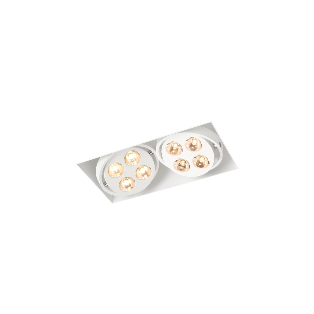 R52 in LED WHITE ring + CHROME frame + BLACK int. / WW - 40° / Driver excl.2x 456LM 2700K CRI93 IP40