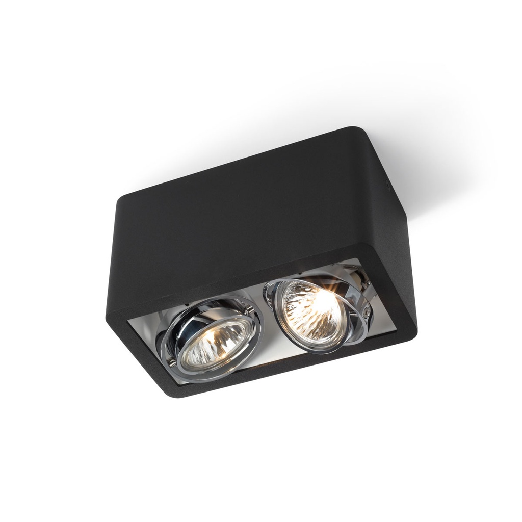 R52 in LED Rimless BLACK ring + BLACK int. / WW - 40° / Driver excl.      IP20