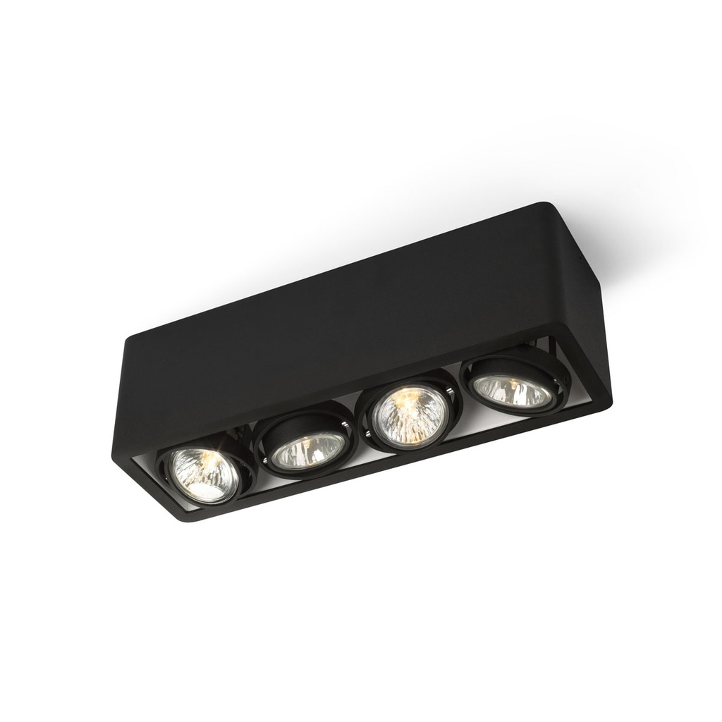 R54 in LED Rimless BLACK ring + BLACK int. / WW - 10° / Driver excl.      IP20