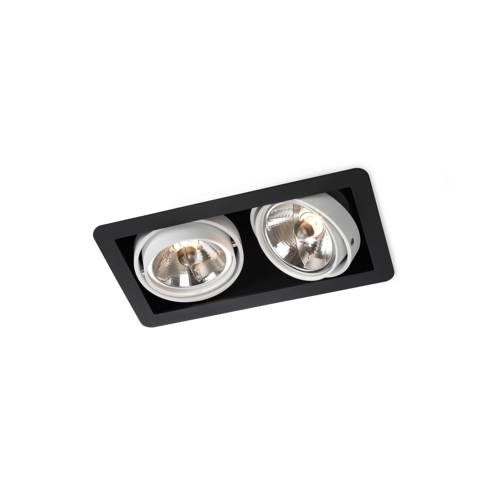 R70 in WHITE ring + CHROME frame + WHITE int. / Transf. excl. / Bulbs excl.      IP20