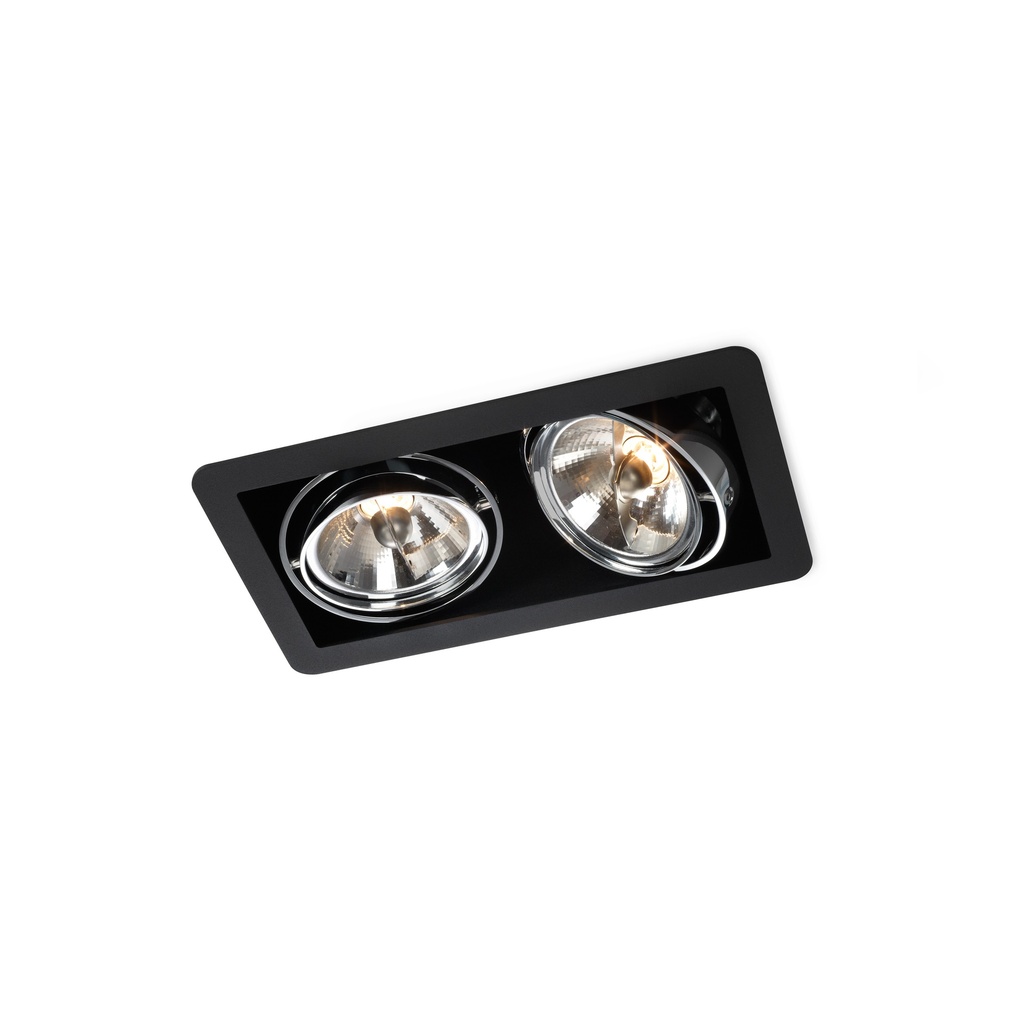 R70 in CHROME ring + CHROME frame + WHITE int. / Transf. excl. / Bulbs excl.      IP20