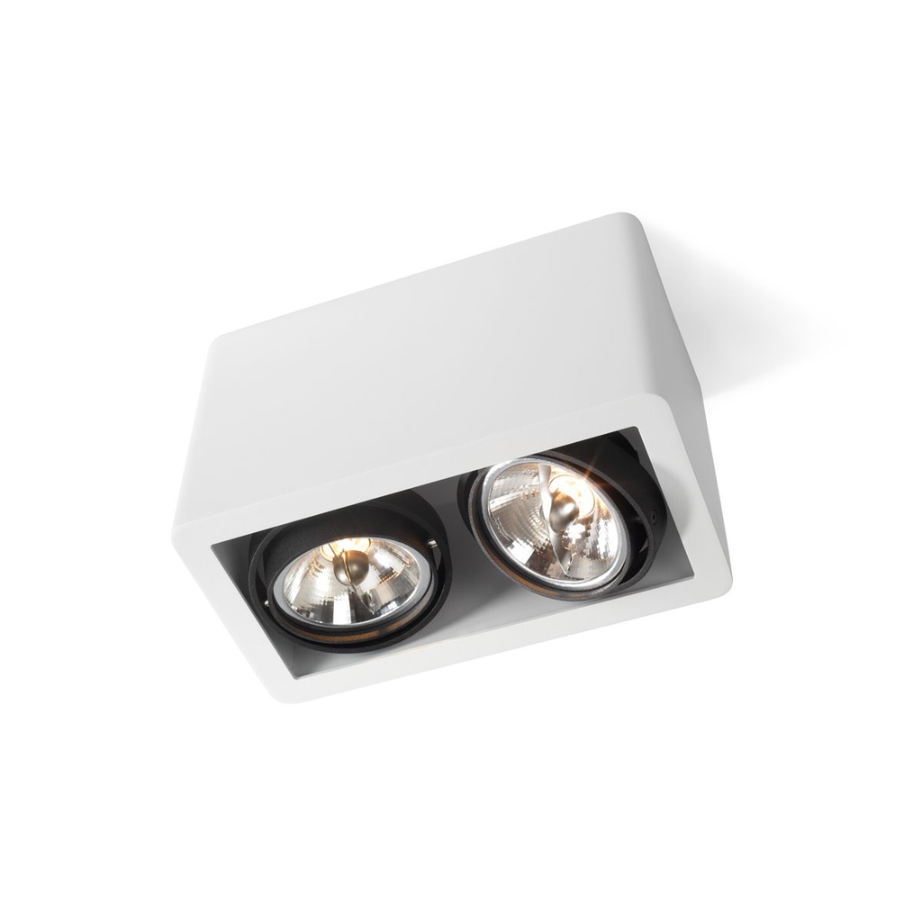 R70 in Rimless BLACK ring + WHITE int. / Transf. excl. / Bulbs excl.      IP20