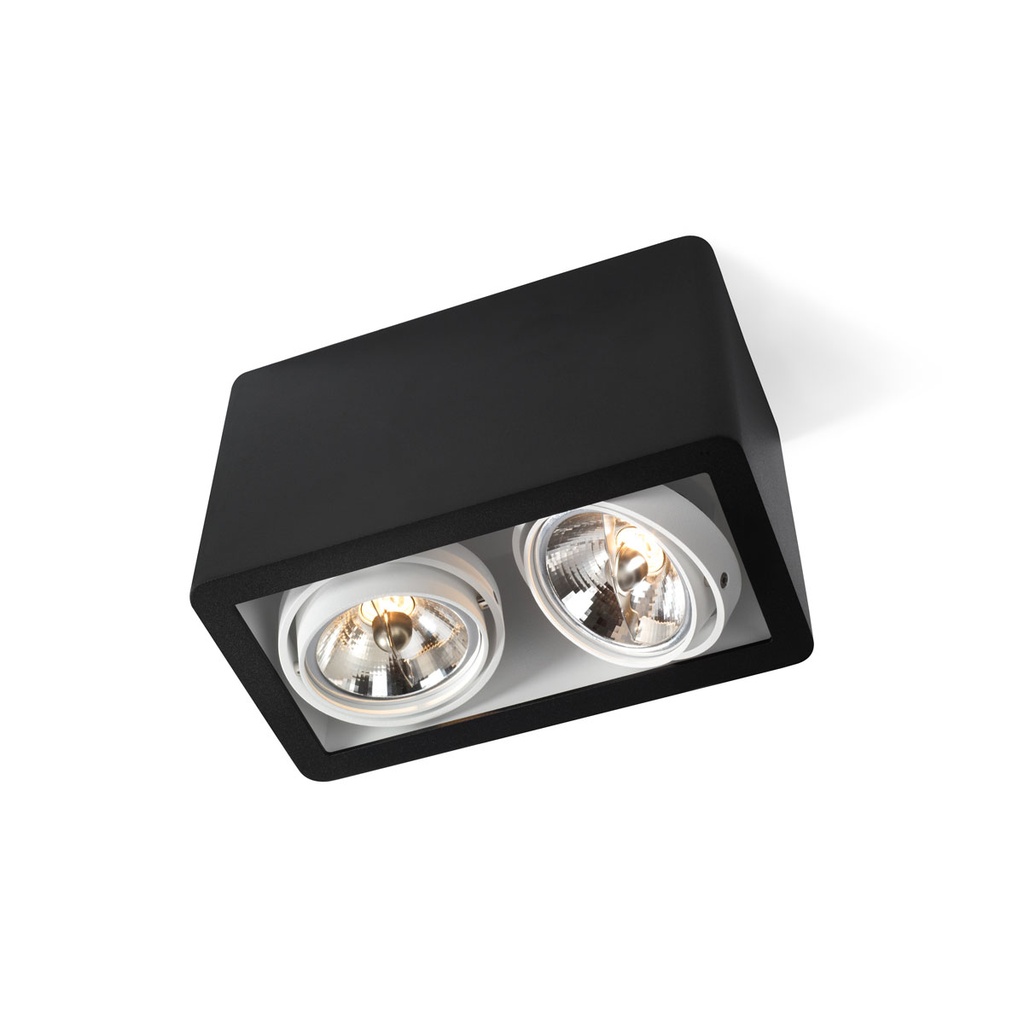 R70 in Rimless WHITE ring + BLACK int. / Transf. excl. / Bulbs excl.      IP20