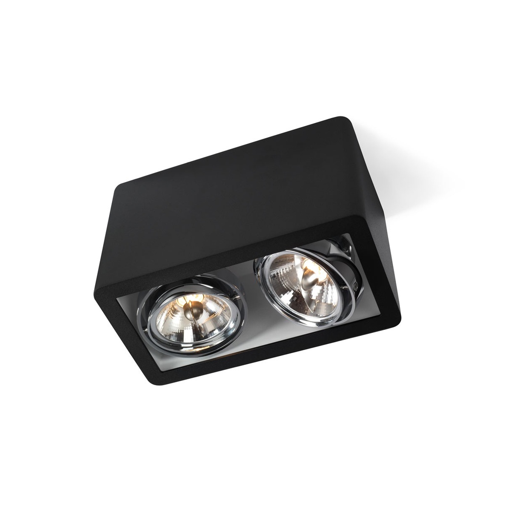 R70 in Rimless CHROME ring + BLACK int. / Transf. excl. / Bulbs excl.      IP20