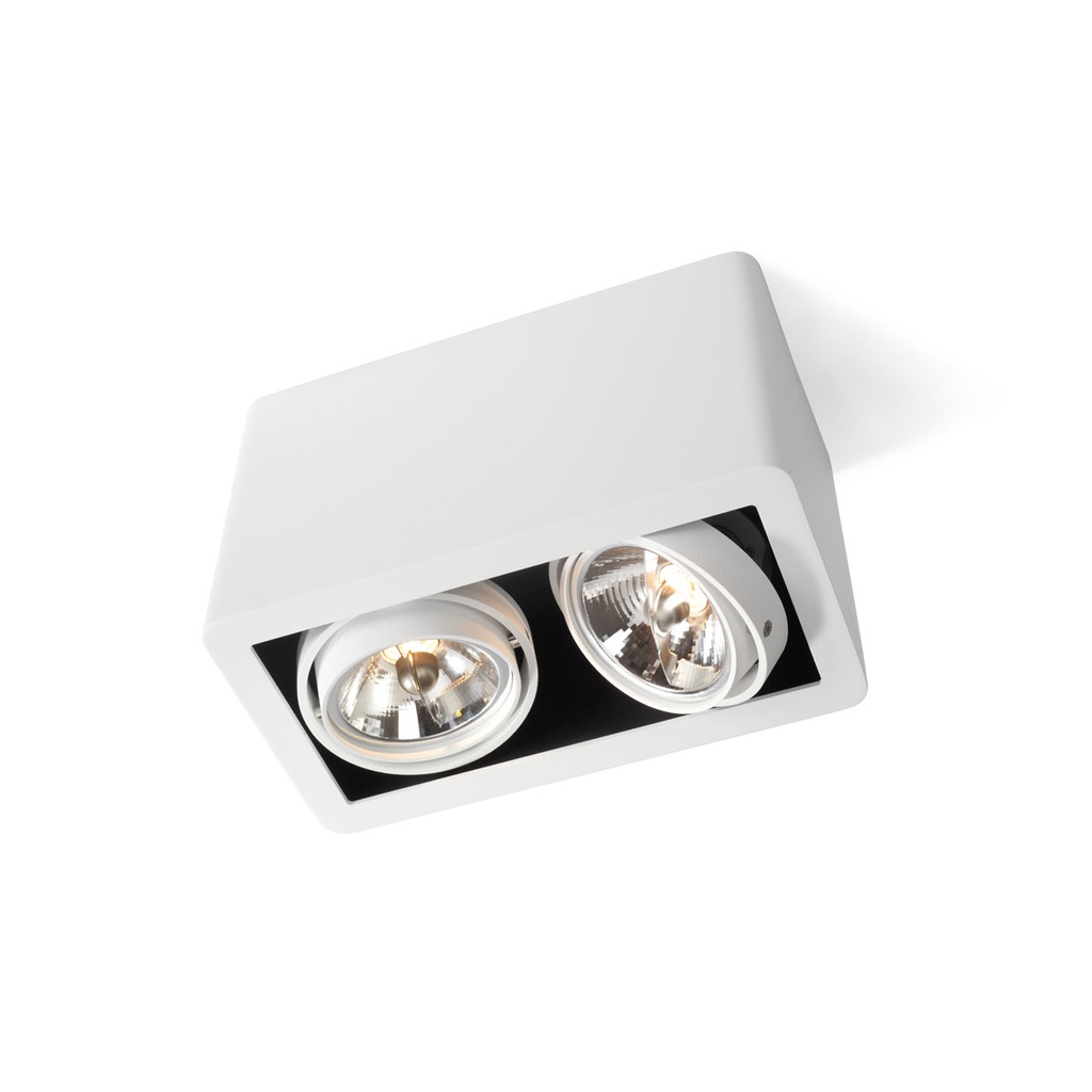 R70 up WHITE frame + WHITE int. + WHITE ring / Transf. incl. / Bulbs excl. / dimmable (TRIAC/IGBT)      IP20