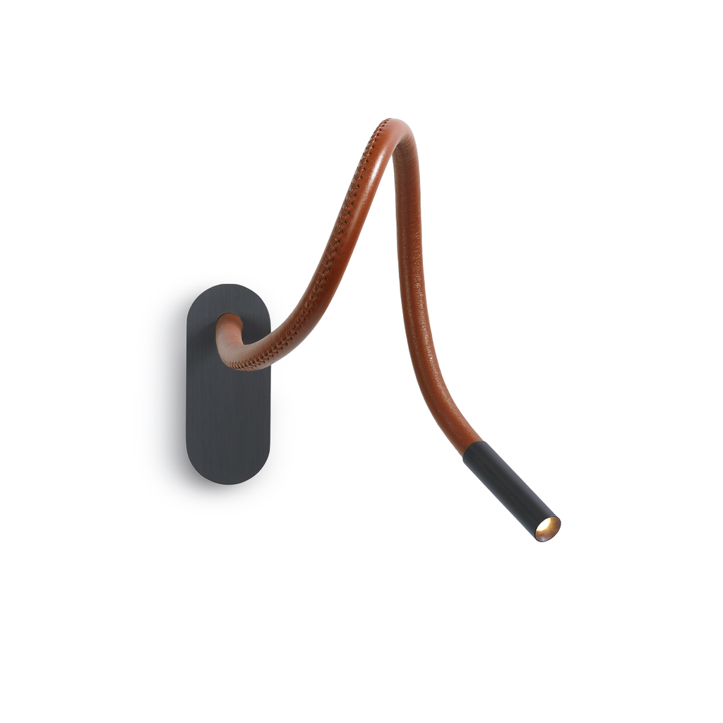 Scar-Leather 1FD built-in BRONZE / IVORY leather flex L500mm / WW - 42° / Driver incl. / dimmable 500mA (PUSH-DIM) or (1-10V)114LM 2700K CRI93 IP50