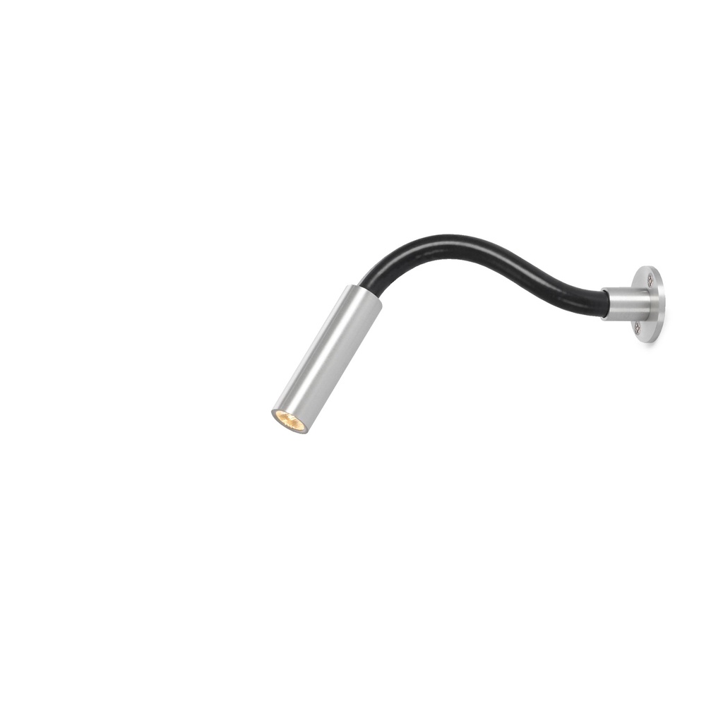 Scar-Led 1FD built-in 45 ALU frame + BLACK flex L200mm / WW - 25° / Driver incl. (remote mounting) / non-dimmable157LM 2700K CRI93 IP50