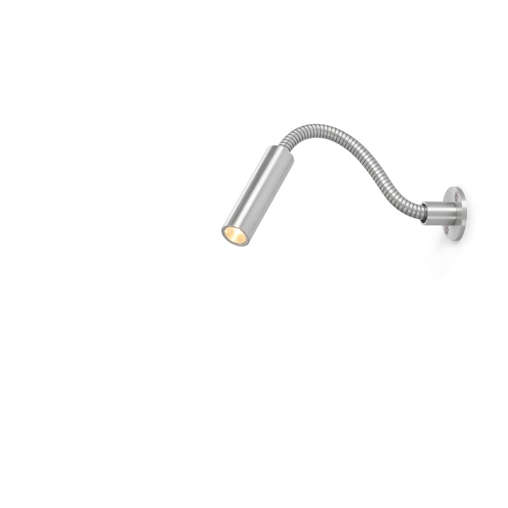 Scar-Led 1FD built-in 45 ALU frame + BLACK flex L200mm / WW - 25° / Driver incl. (remote mounting) / dimmable 500mA (PUSH-DIM or 1-10V)114LM 2700K CRI93 IP50