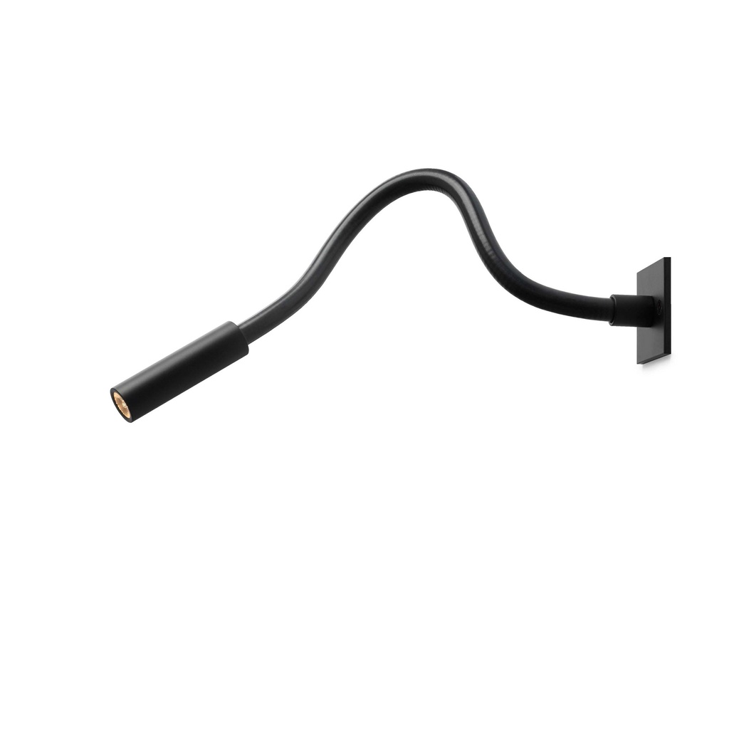 Scar-Led 1FD built-in 60 BLACK frame + BLACK flex L400mm / WW - 40° / Driver incl. (remote mounting) / non-dimmable157LM 2700K CRI93 IP50