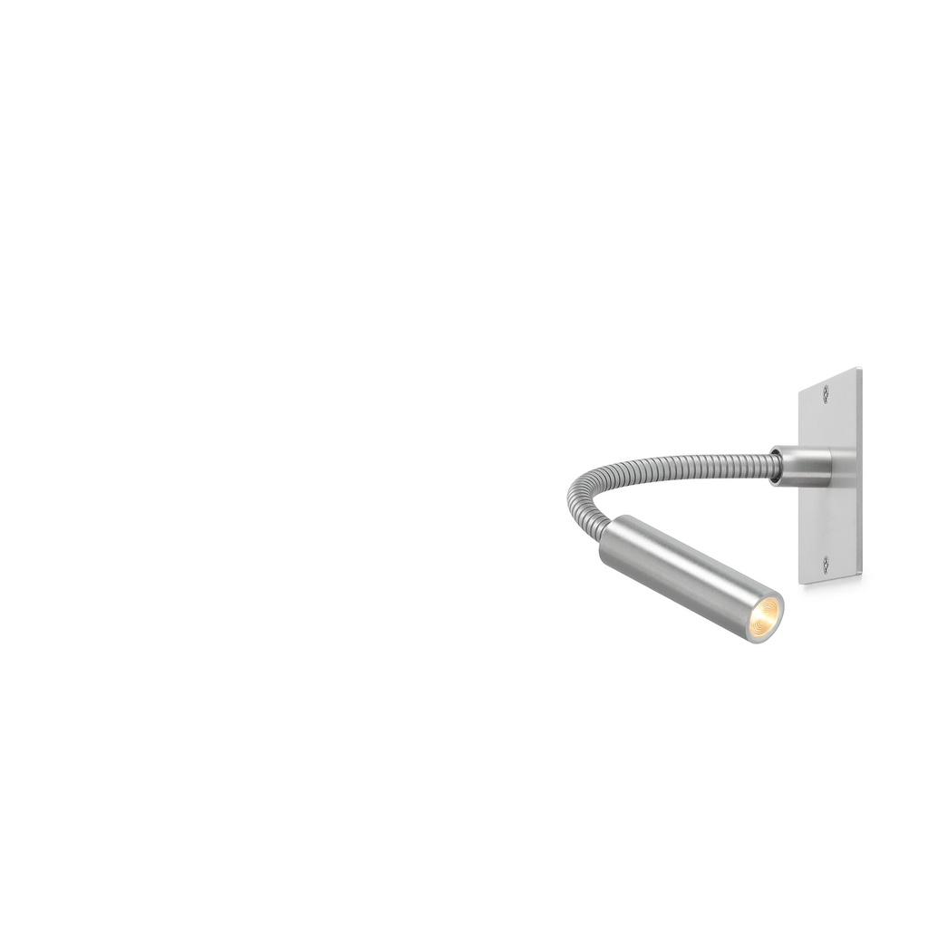 Scar-Led 1FD built-in 95 ALU frame + BLACK flex L200mm / WW - 25° / Driver incl. (remote mounting) / dimmable 500mA (PUSH-DIM or 1-10V)114LM 2700K CRI93 IP50