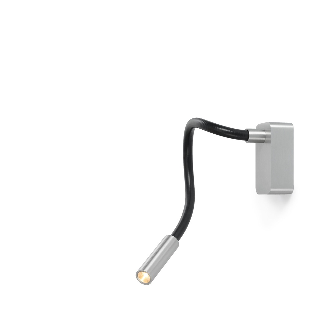 Scar-Led 1FD built-up BLACK frame + BLACK flex L200mm / WW - 40° / Driver incl. / non-dimmable 114LM 2700K CRI93 IP50