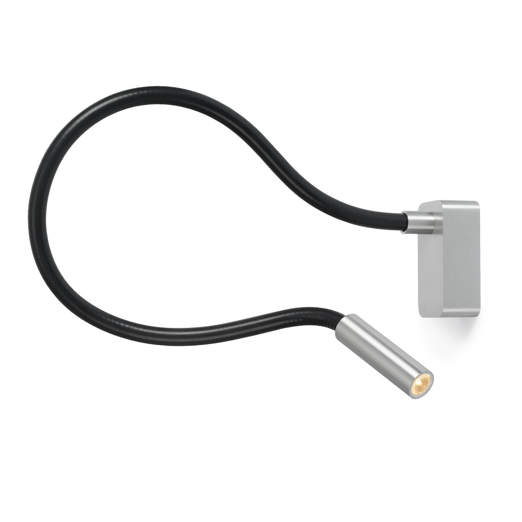 Scar-Led 1FD built-up BLACK frame + BLACK flex L400mm / WW - 25° / Driver incl. / non-dimmable 114LM 2700K CRI93 IP50