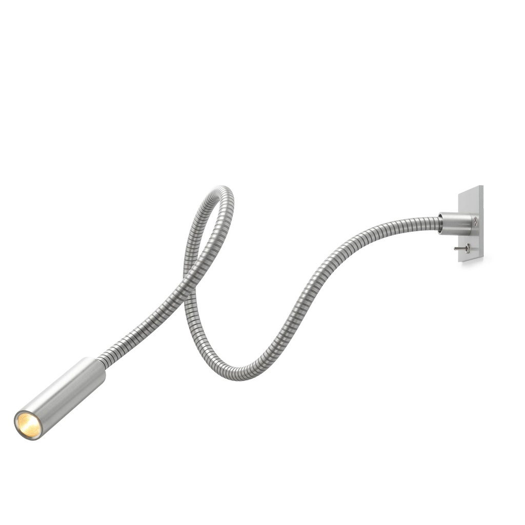Scar-Led 1FDS built-in 60 ALU frame + BLACK flex L750mm / WW - 25° / Switch + driver incl. (remote mounting) / dimmable 500mA (PUSH-DIM)157LM 2700K CRI93 IP50