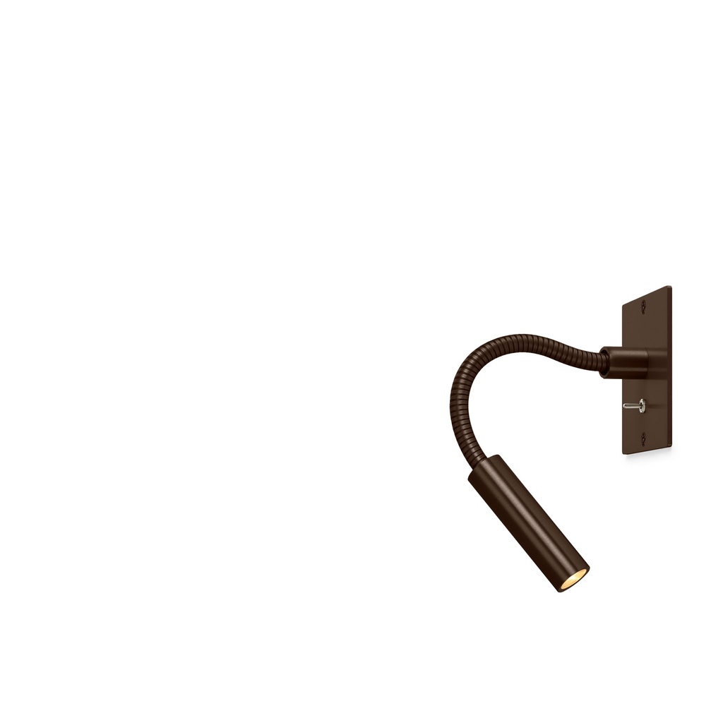 Scar-Led 1FDS built-in 95 BLACK frame + BLACK flex L200mm / WW - 10° / Switch + driver incl. (remote mounting) / non-dimmable 114LM 2700K CRI93 IP50