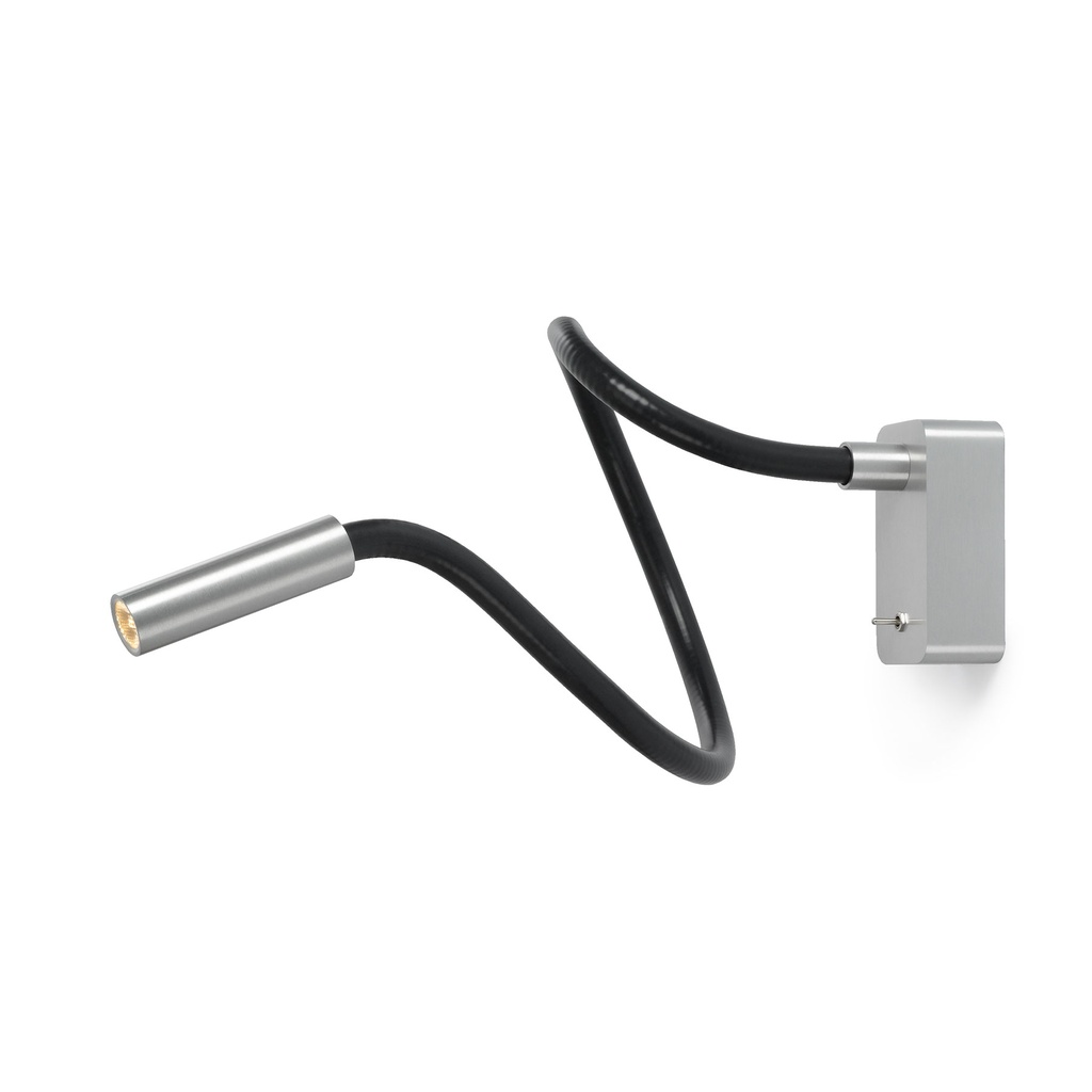 Scar-Led 1FDS built-up BLACK frame + BLACK flex L400mm / WW - 40° / Driver + switch incl. / non-dimmable 114LM 2700K CRI93 IP50