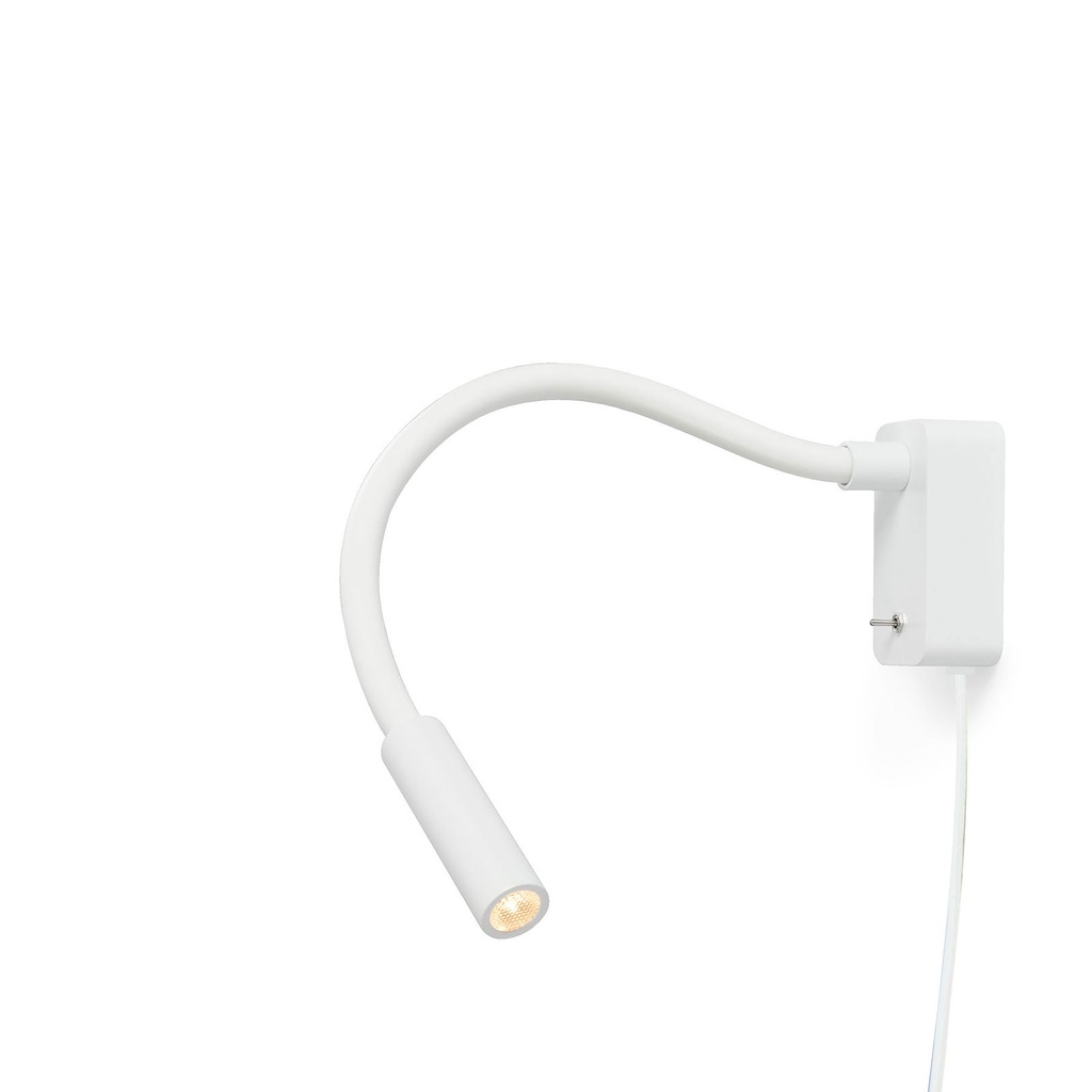 Scar-Led 1FDS built-up plug ALU frame + BLACK flex L400mm / WW - 10° / Driver + switch incl. / non-dimmable114LM 2700K CRI93 IP50