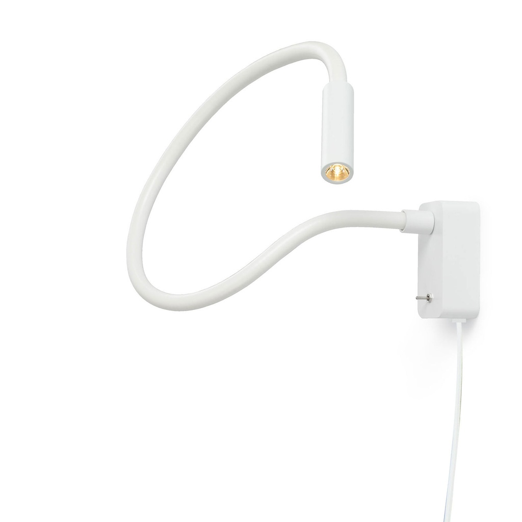 Scar-Led 1FDS built-up plug ALU frame + BLACK flex L750mm / WW - 40° / Driver + switch incl. / non-dimmable114LM 2700K CRI93 IP50