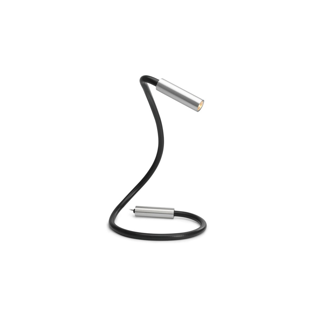 Scar-Led 1FDS built-up plug BLACK frame + BLACK flex L750mm / WW - 25° / Driver + switch incl. / non-dimmable114LM 2700K CRI93 IP40