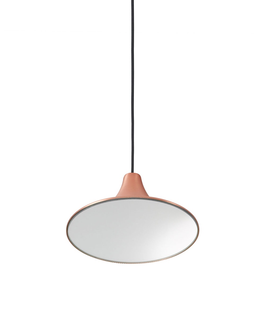Sirens SU frosted glass small mirror + edge mirror COPPER ? 210 / Bulb excl.       