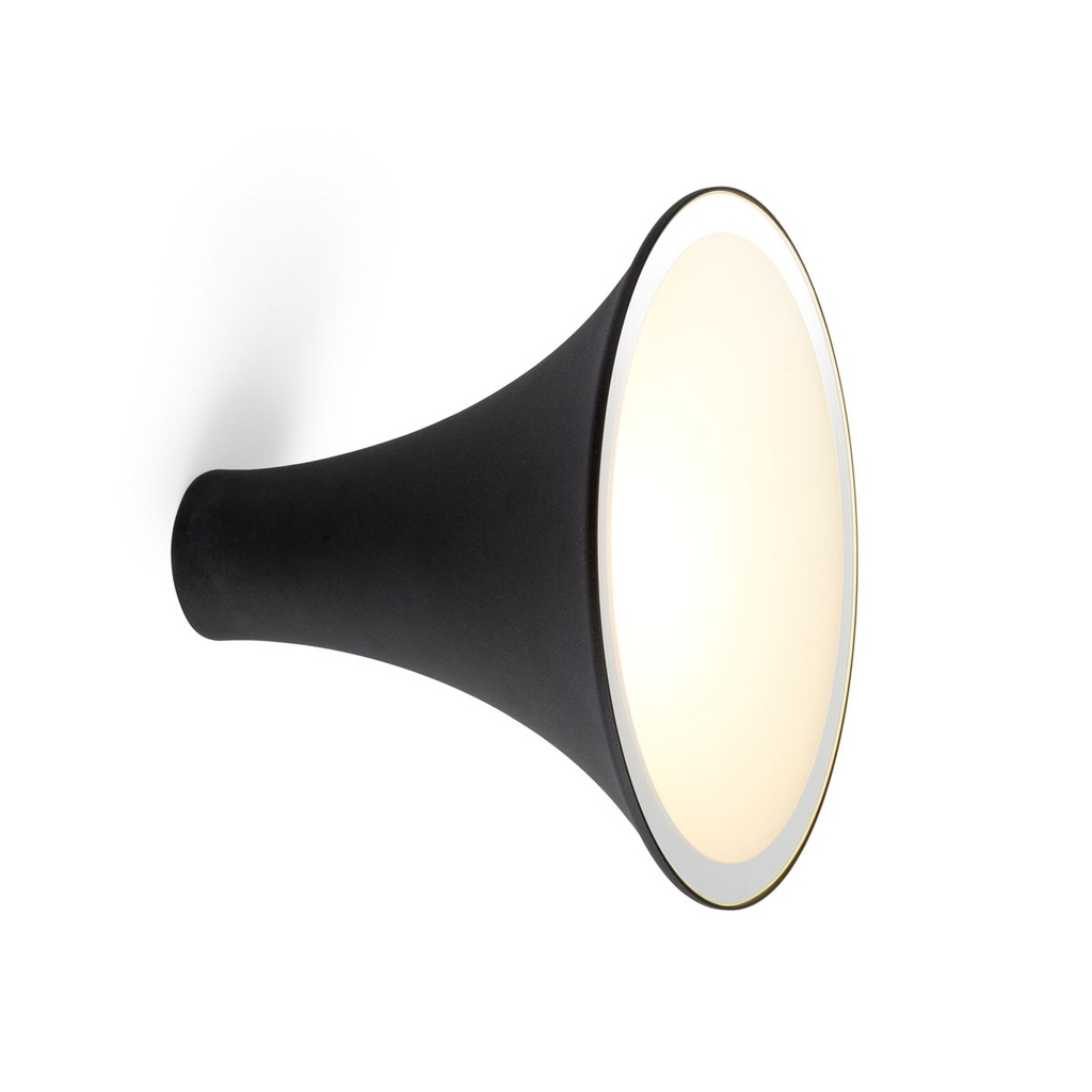 Sirens W/C frosted glass big mirror + edge mirror BLACK ? 265 / Bulb excl.      IP50