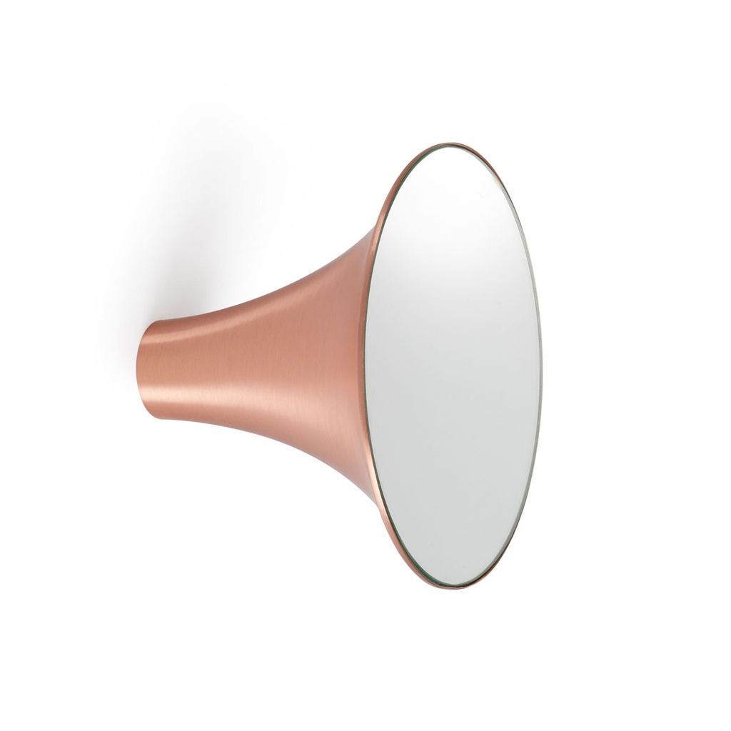 Sirens W/C frosted glass small mirror + edge mirror COPPER ? 265 / Bulb excl.       
