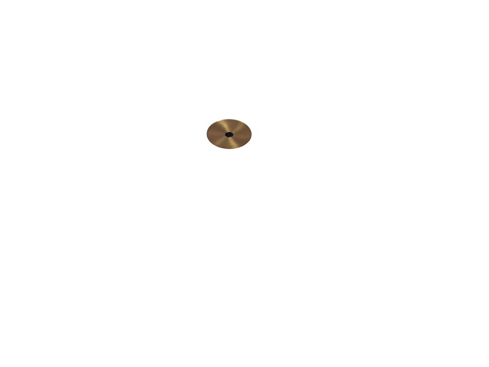 Cover 4,5 inch BRASS / ? 113,5 / False & concrete ceiling  / only for Austere-Chandelier RF       