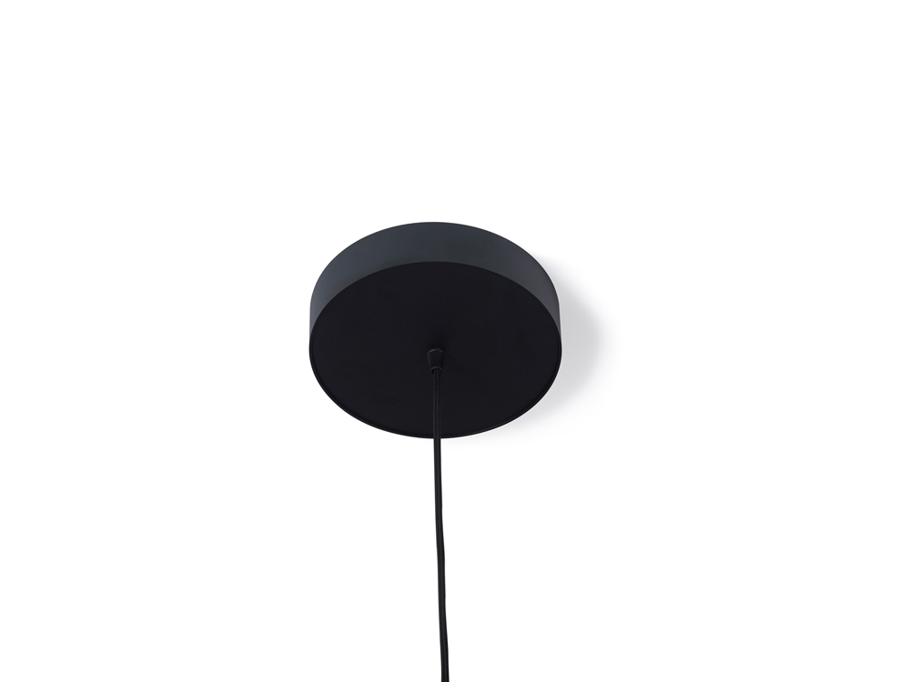 Base Round B21 BLACK / Driver incl. / dimmable (PUSH-DIM or 1-10V or DALI) / 40W (steelcable fixation in base)       