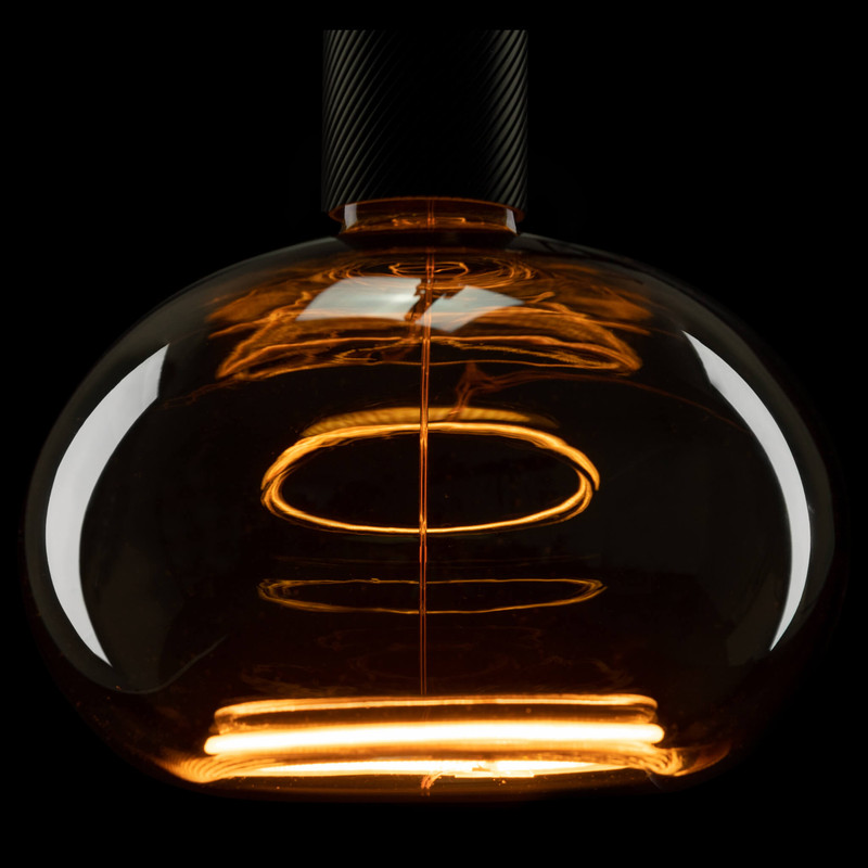 LED Floating Oval 200 smokey grey - 4,5W - CRI90 - 1900K - E27  - 210LM