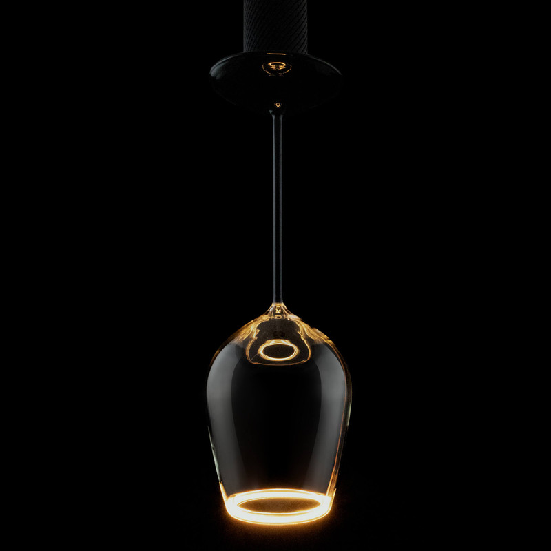 LED FLOATING WINE SMOKEY - BLACK BASE - 5W - CRI90 - 2200K - E27  - 500LM