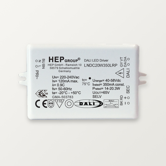 500mA 20W DALI LED PSU