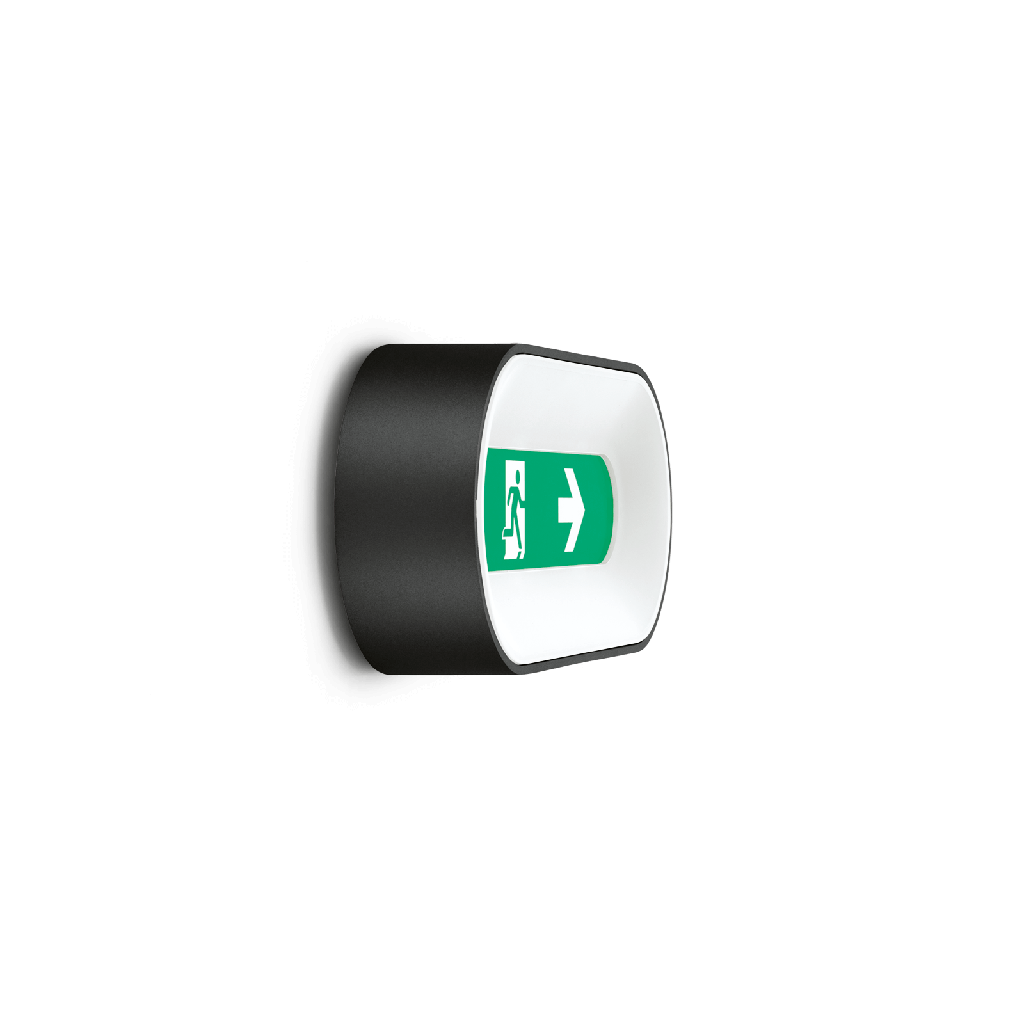 Ross 280 Emergenza LED  4K 9W Nero Em.
