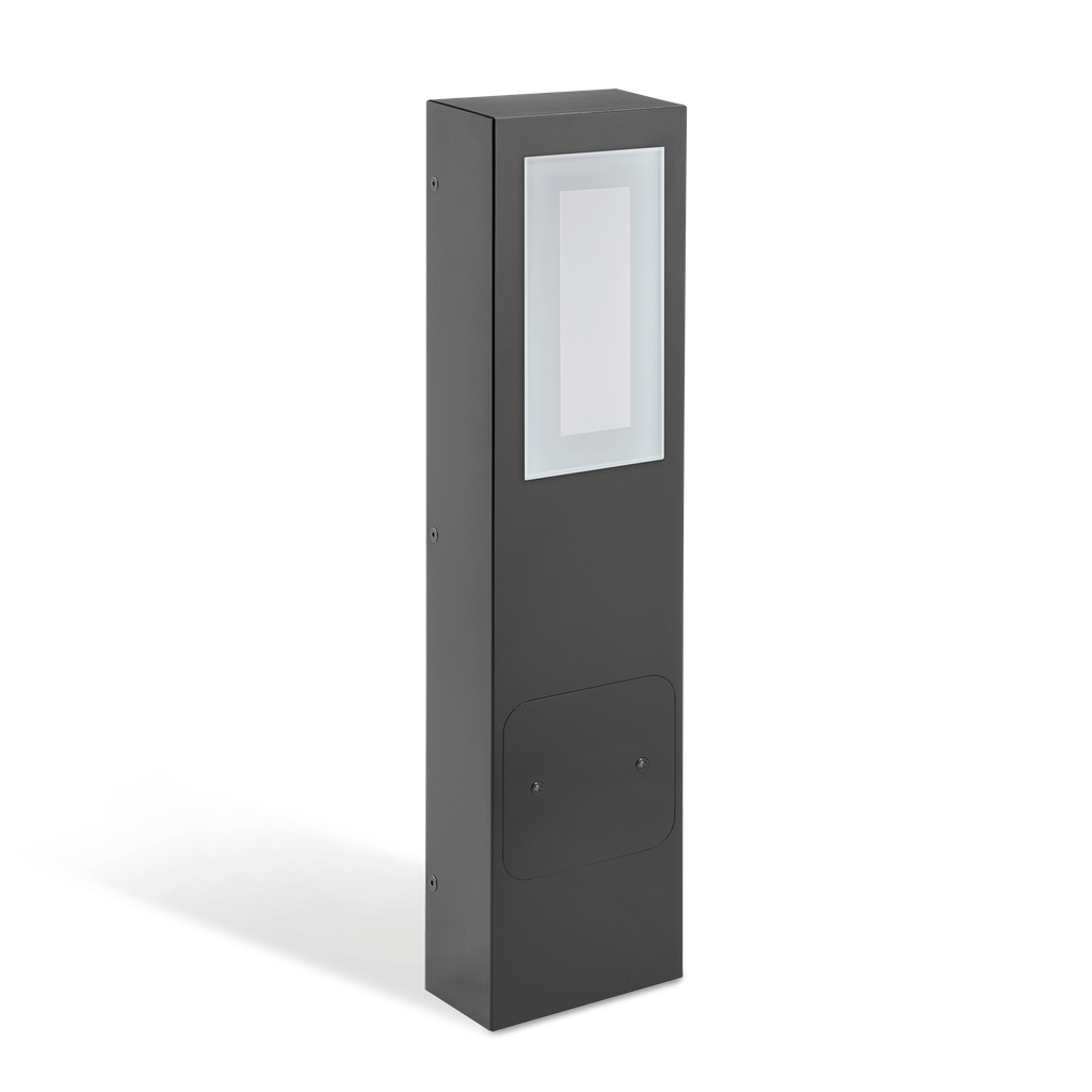 Kit 01 Stile Post LED  3K 6W Nero