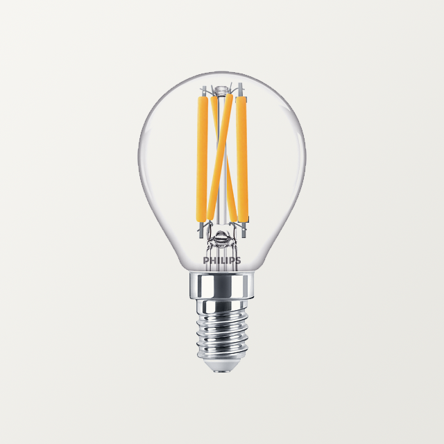 E14 Philips Classic 4.5-40W CRI90 Dimtone (2700-2200 K) Clear