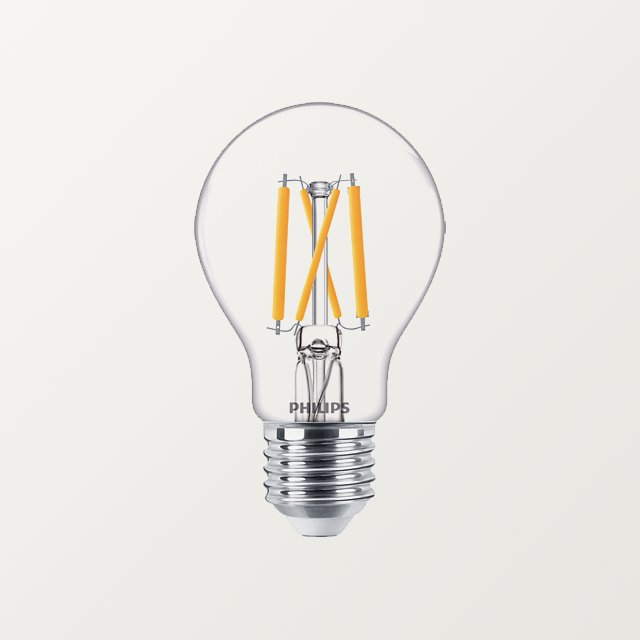 [PHIL-E2777054900] E27 Philips LEDBulb 5-40W 470lm CRI90 Dimtone (2700-2200 K) Clear