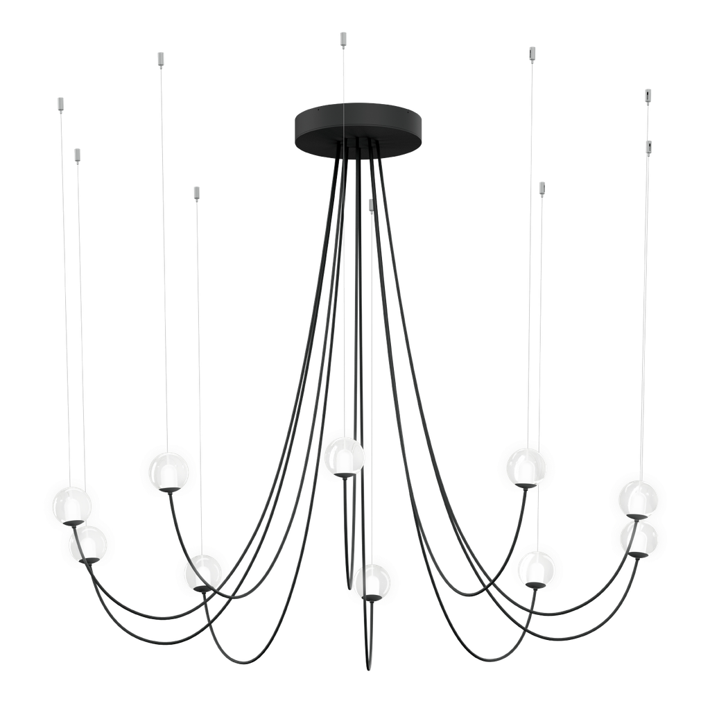 OPLIA CHANDELIER CEILING SUSP 1.0 LED 2700K B 1.5m cables