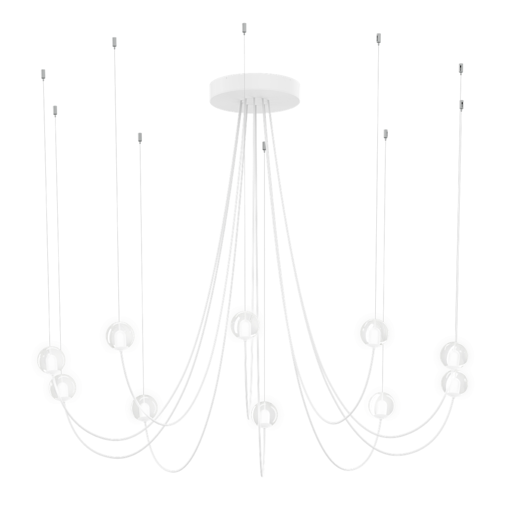 OPLIA CHANDELIER CEILING SUSP 1.0 LED 2700K W 1.5m cables
