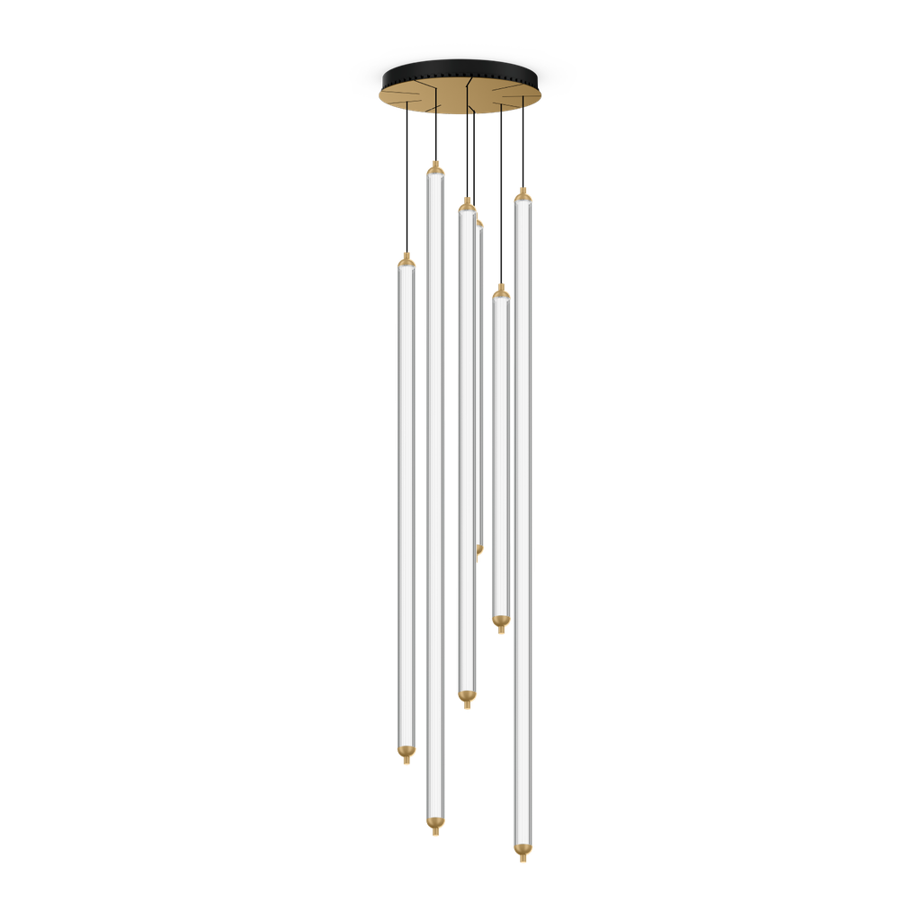 FLYRA CEILING SUSP 6.3 VERTICAL LED 3000K B-M